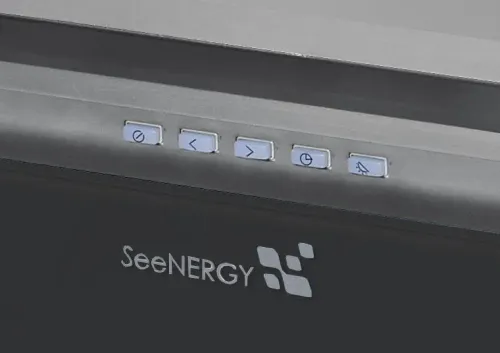 Okap SeeNERGY Iris Incasso Vetro 56 BL Czarny