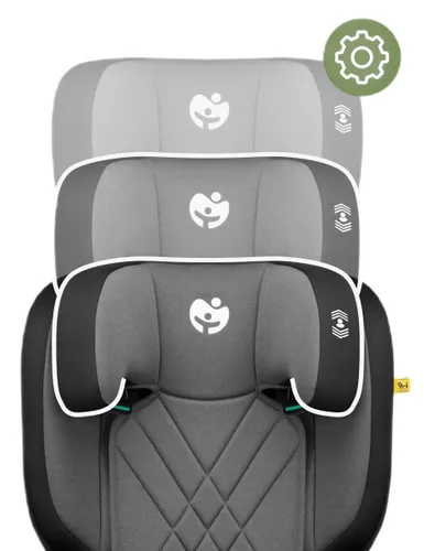 Fotelik samochodowy TULANO Joy 45 I-Size 100-150 cm (15-36 kg) Szary