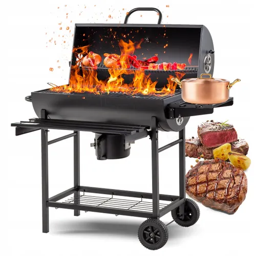 Grill Węglowy BARIL Ogrodowy BECZKA Składane półki POPIELNIK Corciano