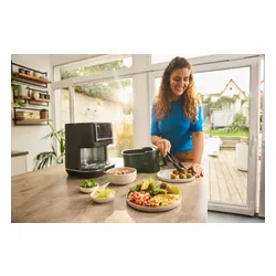 Air Fryer Frytkownica beztłuszczowa BRAUN MultiFry 5 HF5075IBK 6l z okienkiem do obserwacji postępów gotowania