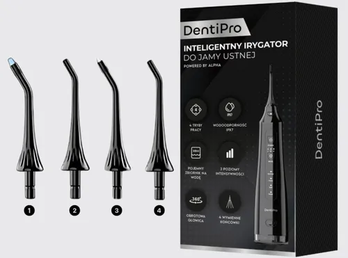 Irygator do zębów ALPHA DentiPro SWF-02 Czarny