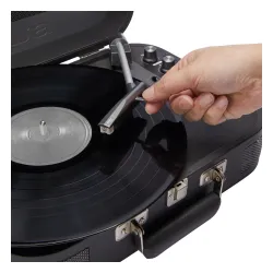 Gramofon Aiwa VPX-1951/TN Walizkowy Półautomatyczny Napęd paskowy Bluetooth Tytanowy