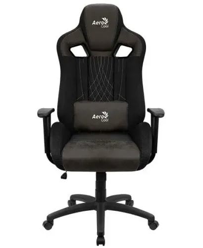 Fotel Aerocool EARL AeroSuede Gamingowy do 150kg Skóra Eco Tkanina Iron Black