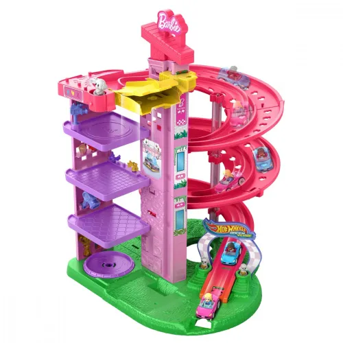 Hot Wheels Tor wyścigowy Racer Verse Barbie Spiral Race