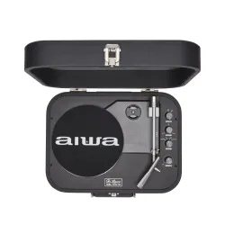 Gramofon Aiwa VPX-1951/TN Walizkowy Półautomatyczny Napęd paskowy Bluetooth Tytanowy