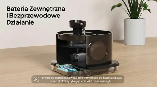 Poidełko bezprzewodowe fontanna dla kota i psa z czujnikiem ruchu SAVE B-9