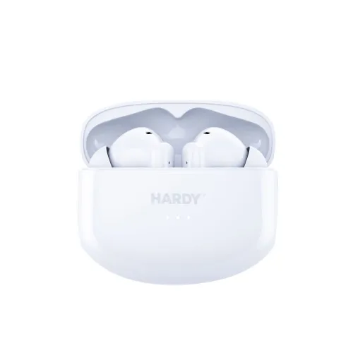 Słuchawki bezprzewodowe 3mk HARDY LifePods Pro ANC Dokanałowe Bluetooth 5.3 Biały