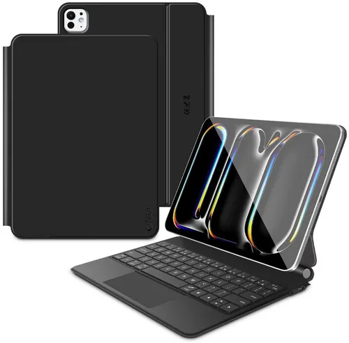 Etui na iPad Pro 13 cali TECH-PROTECT SmartCase Magnetic Czarny Klawiatura