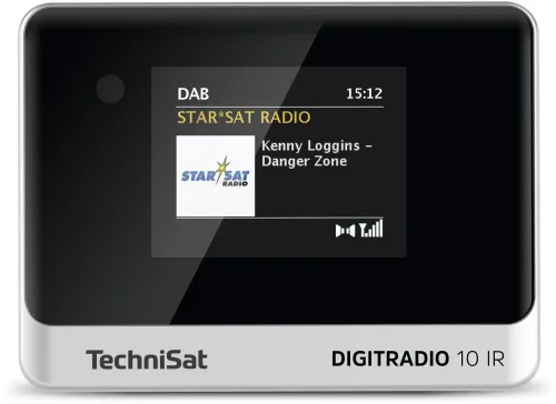 Radioodbiornik TechniSat DigitRadio 10 IR Radio FM DAB+ Internetowe Bluetooth Czarno-srebrny