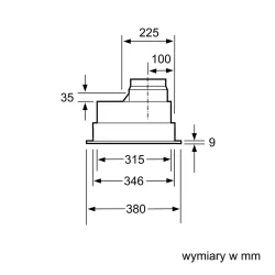 Okap Siemens LB75565 Srebrny