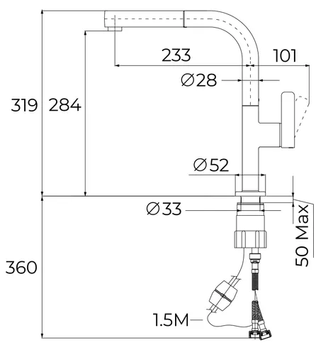 Bateria TEKA Oval 938 116020019 Czarny