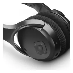 Słuchawki bezprzewodowe Hama 00221847 TV Headphones Dongle Nauszne 2.4 GHz Dongle + Bluetooth 5.3 Czarny