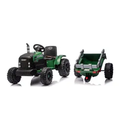 Traktor Na Akumulator Dla Dziecka Ch9959B 24V 2X120W Przyczepa LED Eva Pilot
