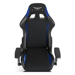 Fotel GAMVIS Phantom Large Czarny (niebieskie elementy)
