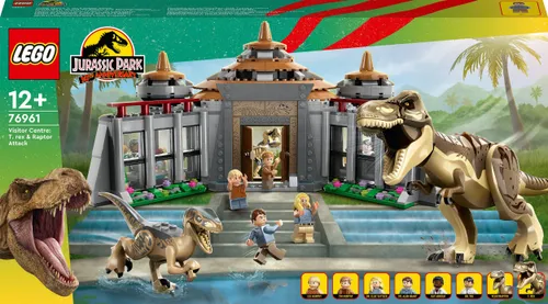 LEGO Jurassic World центр для посетителей: атака тиранозавра и хищника (76961)