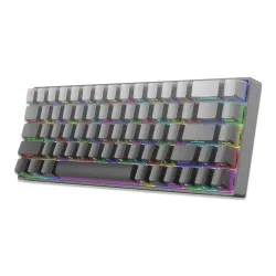 Klawiatura gamingowa White Shark Nunchaku szara Gradient Red Switch RGB Hot-Swap