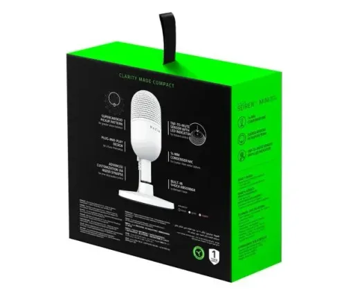 Mikrofon Razer Seiren V3 Mini White Przewodowy Pojemnościowy Biały