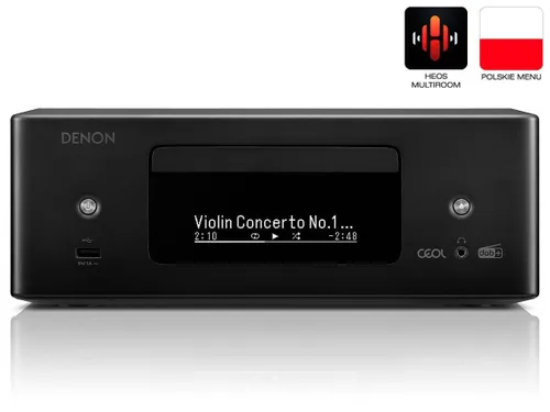 Wieża Denon CEOL N12DAB (RCDN-12DAB + SC-N10) 120W Wi-Fi Bluetooth AirPlay Radio FM, DAB+, Internetowe Czarny