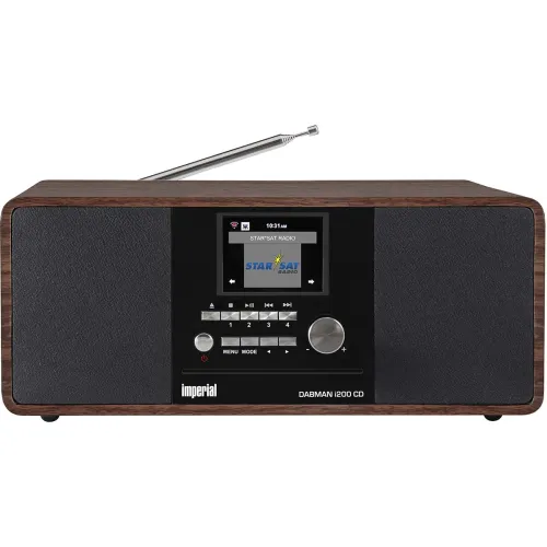 Radioodbiornik Imperial DABMAN i200 CD Radio FM DAB+ Internetowe Wi-Fi Drewno