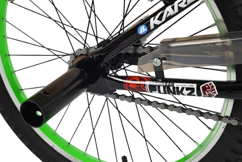 Rower dziecięcy KARBON Stickerboomb BMX 20 Czarno-zielony