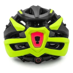 Kask rowerowy WOZINSKY HT-28VCZ Czarno-żółty MTB z lampką (rozmiar M)
