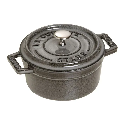 Mini garnek żeliwny okrągły STAUB MINI COCOTTE 250 ML Grafitowy