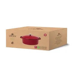 Brytfanna Gerlach Natur Iron Indukcja Żeliwo 5,5l Bordowy