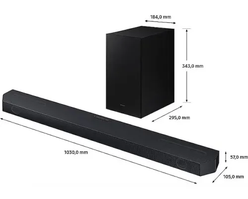 Soundbar Samsung HW-Q600C 3.1.2 Bluetooth Dolby Atmos DTS X