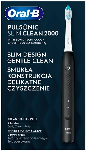 Szczoteczka soniczna ORAL-B Pulsonic Slim Clean 2000 Czarny
