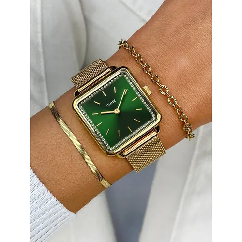 Часы Cluse La Tétragone Cw10309 Gold / Green