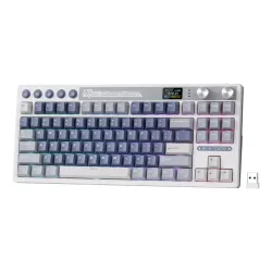 Klawiatura mechaniczna Royal Kludge RK-M87 Ocean Blue Beige Switch Biało-Niebieski
