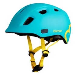 Kask rowerowy HAMAX Thundercap Turkusowo-żółty dla Dzieci (rozmiar 52-56)
