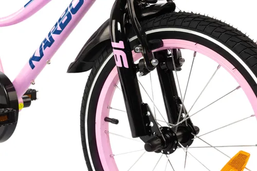 Rower dziecięcy KARBON Jazz 16 cali dla dziewczynki Różowy