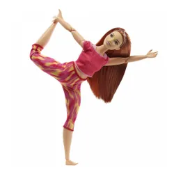 Mattel Barbie Кукла Made to Move Цветочный красный наряд