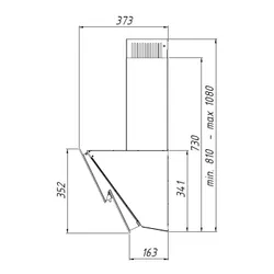 Okap Akpo WK-9 Balance PROline 60 Czarny