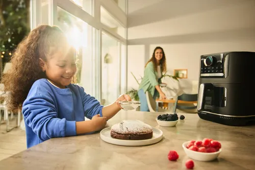 Air Fryer Frytkownica beztłuszczowa BRAUN MultiFry 5 HF5075IBK 6l z okienkiem do obserwacji postępów gotowania