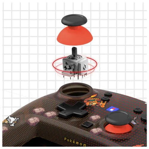 Pad Hori Wireless HORIPAD Turbo Pokemon Pixel Red do Nintendo Switch 2 Bezprzewodowy