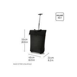 Wózek torba na zakupy Reisenthel Trolley M - glossy dots black