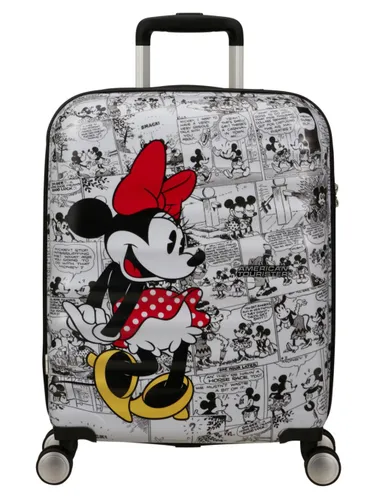 Walizka kabinowa American Tourister Wavebreaker Disney - Minnie comics white