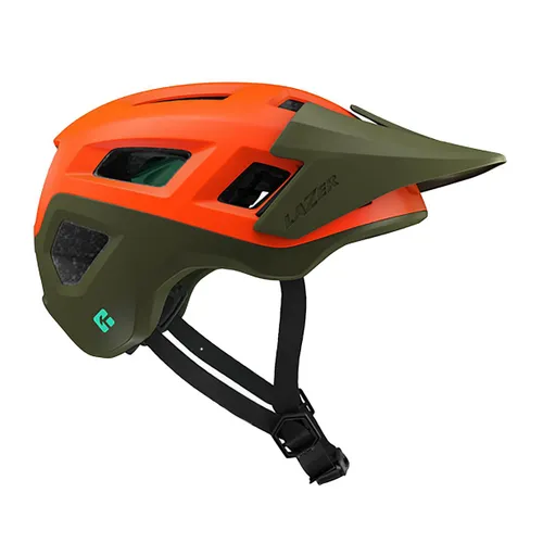Kask rowerowy Lazer Coyote KinetiCore matte orange/green