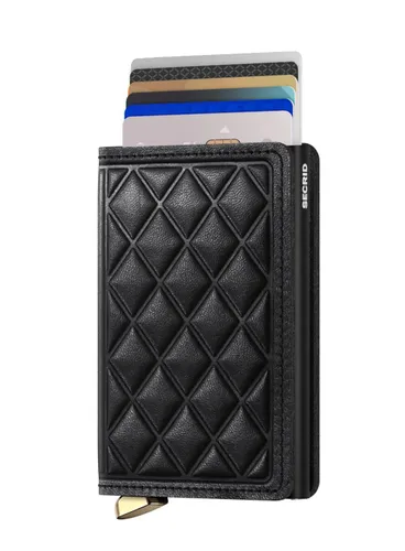 Кошелек Secrid Premium Slimwallet Emboss Diamond RFID - черный