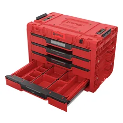 Skrzynka narzędziowa QBRICK System Prime Drawer 4 Toolbox Expert Red Ultra HD Custom