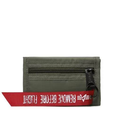 Büyük Erkek Cüzdanı Alpha Industries Crew Cüzdan 196928 Adaçayı / Yeşil 01