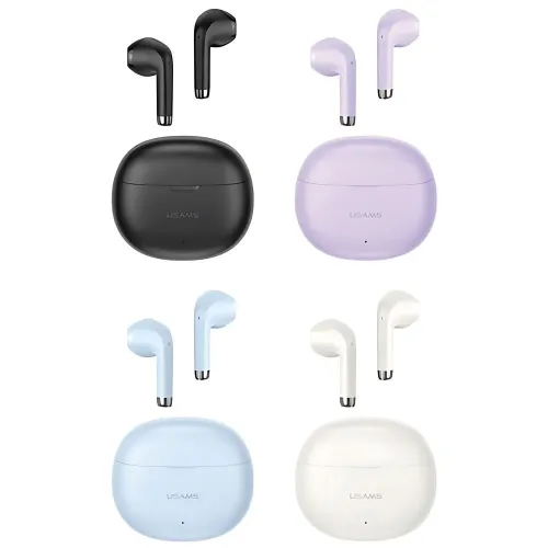 Słuchawki bezprzewodowe USAMS Rhymbo TWS Douszne Bluetooth 5.3 Beżowy