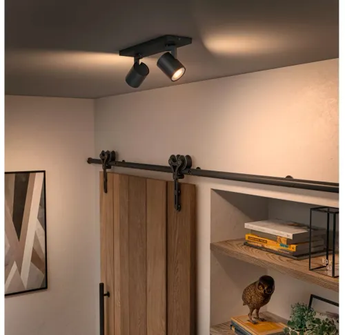 Oświetlenie punktowe Philips Hue White Ambiance Podwójne Runner Czarny