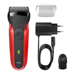Golarka BRAUN Series 3 300s Czerwony Na mokro i sucho