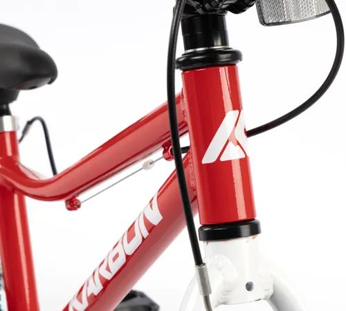 Rower dziecięcy KARBON Superlight Automatic 16 cali dla chłopca Czerwony