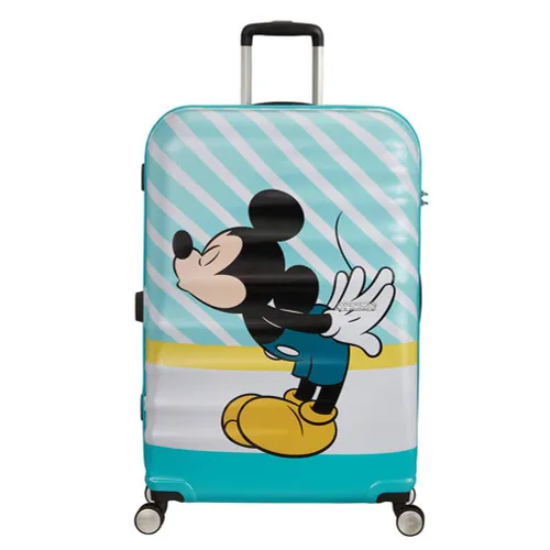 Bavul büyük American Tourister Wavebreaker Disney-Mickey blue kiss