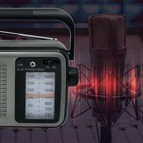 Radioodbiornik Manta MARDI919BK Radio FM Czarno-szary