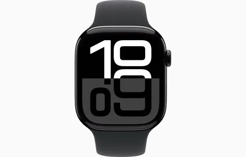 Apple Watch Series 10 GPS + Cellular 42mm aluminium onyks pasek sportowy czarny M/L